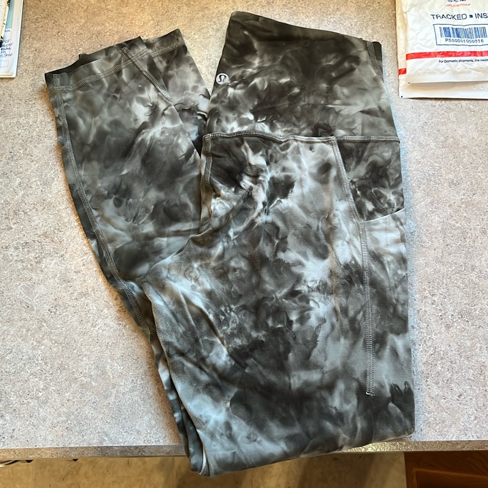 Gray Green Smoke Lululemon Align with Pockets 8